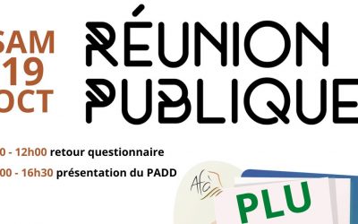 REUNION PUBLIQUE PLU